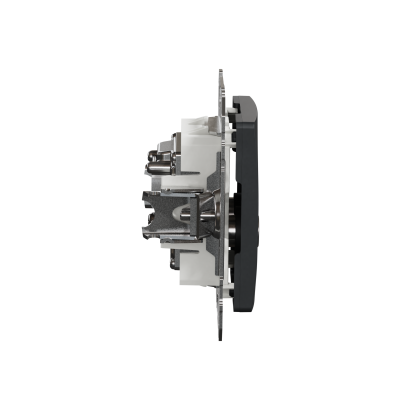 Sedna Design & Elements Gniazdo antenowe RTV przelotowe 7dB czarny antracyt SDD114474R SCHNEIDER (SDD114474R)